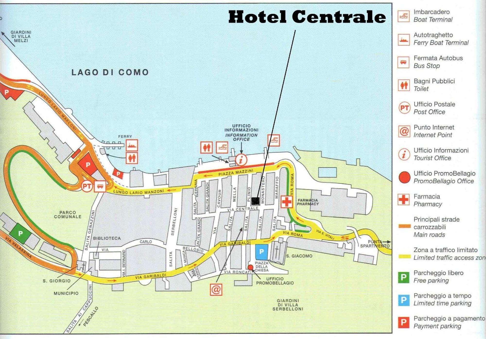 Hotel Centrale เบลลาโจ ภายนอก รูปภาพ